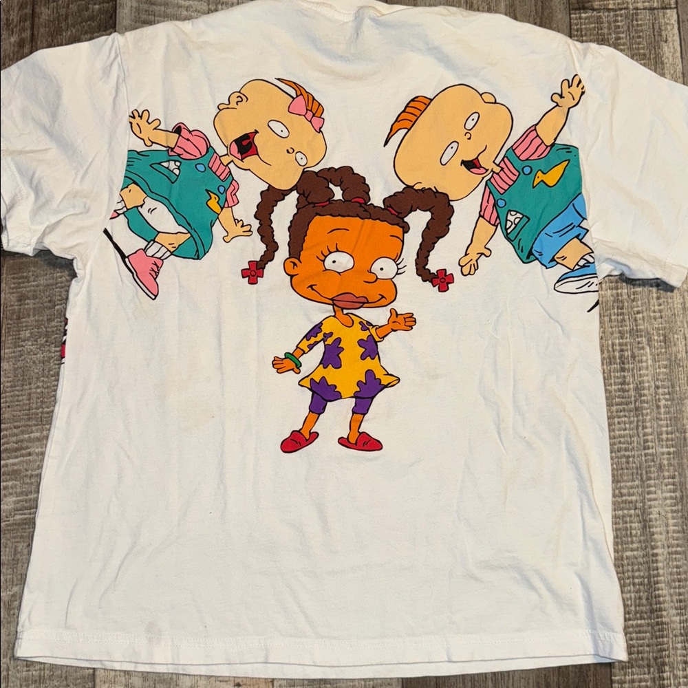 Nickelodeon RUG RATS White Cotton T-Shirt-size S/M - Picture 4 of 5